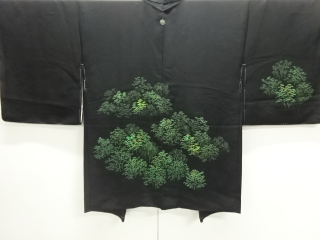 松模様一つ紋絵羽織